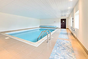 Shared heated swimming pool